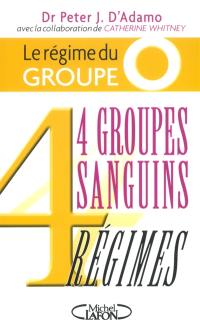 Le régime du groupe O : 4 groupes sanguins, 4 régimes