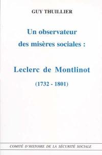 Un observateur des misères sociales : Leclerc de Montlinot, 1732-1801