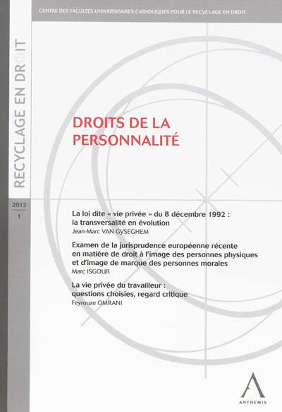 Droits de la personnalité