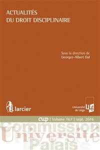 Actualités du droit disciplinaire