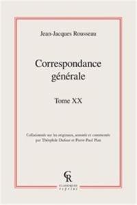 Correspondance générale. Vol. 20