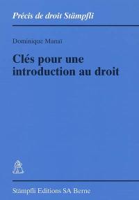 Clés pour une introduction au droit