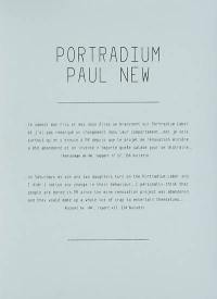 Portradium, Paul New