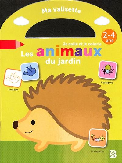 Les animaux du jardin : je colle et je colorie : 2-4 ans