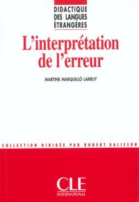 L'interprétation de l'erreur