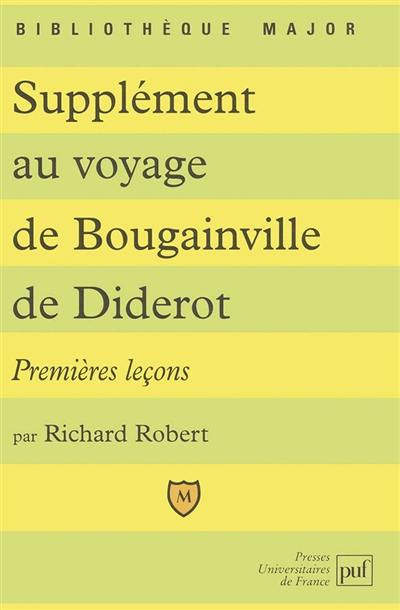 Supplément au voyage de Bougainville de Diderot : premières leçons