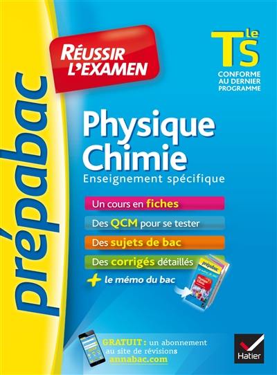 Physique chimie terminale S : enseignement spécifique