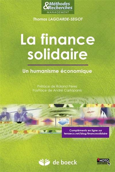 La finance solidaire : un humanisme économique