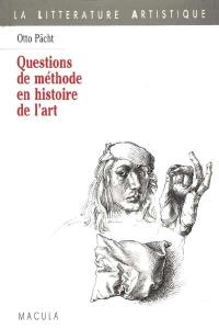 Questions de méthode en histoire de l'art