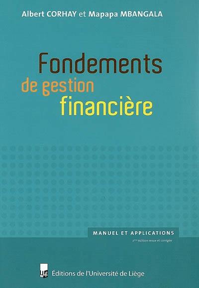 Fondements de gestion financière : manuel et applications Fondements de gestion financière : manuel et applications