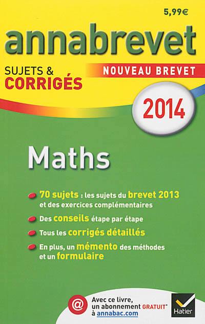 Maths : nouveau brevet 2014