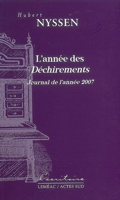 L'année des Déchirements : journal de l'année 2007