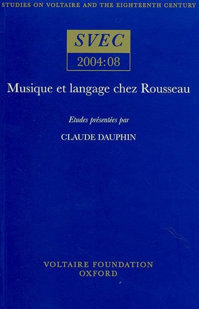 Musique et langage chez Rousseau