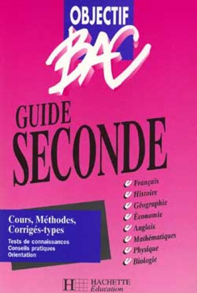 Guide seconde