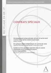 Contrats spéciaux