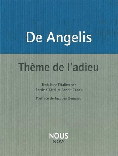 Le thème de l'adieu