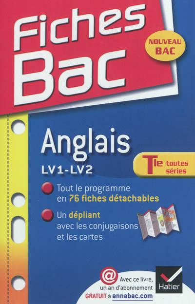 Anglais LV1-LV2, terminale toutes séries