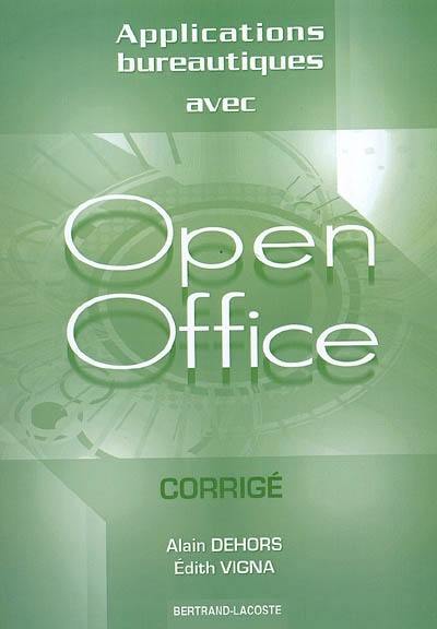 Applications bureautiques avec OpenOffice : corrigé