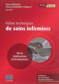 Fiches techniques de soins infirmiers : de la réalisation à l'évaluation