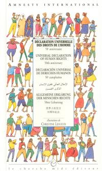 Déclaration universelle des droits de l'homme : 50e anniversaire. Universal declaration of human rights : 50th anniversary