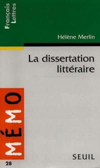 La dissertation littéraire