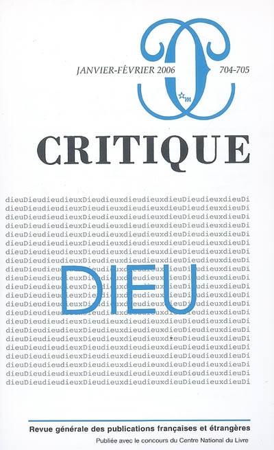 Critique, n° 704. Dieu