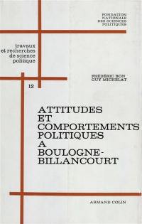 Attitudes et comportements politiques à Boulogne-Billancourt