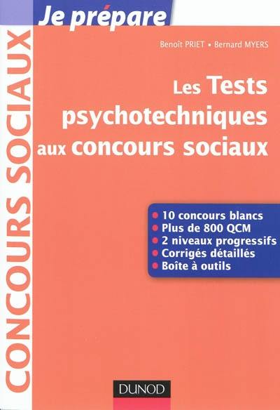 Les tests psychotechniques aux concours sociaux