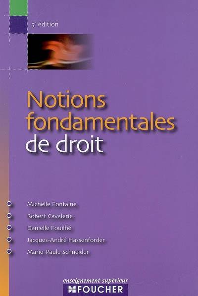 Notions fondamentales de droit