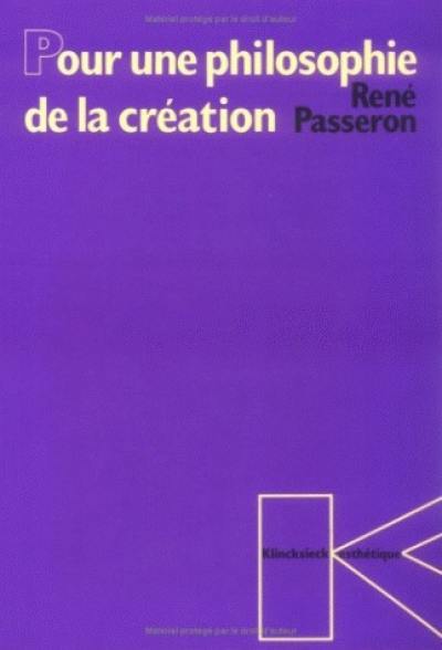 Pour une philosophie de la création