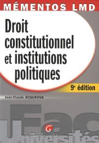 Droit constitutionnel et institutions politiques