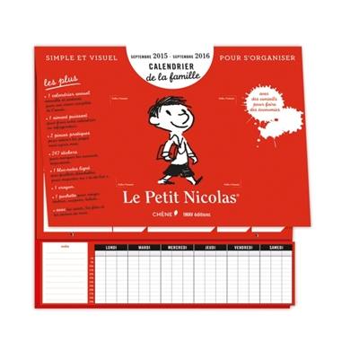 Le Petit Nicolas : calendrier de la famille : septembre 2015-septembre 2016