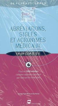 Abréviations, sigles et acronymes médicaux