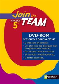 Join the team 5e : DVD ROM Ressources pour la classe