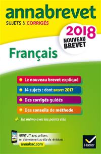 Français : nouveau brevet 2018