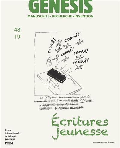 Genesis : manuscrits, recherche, invention, n° 48. Ecritures jeunesse