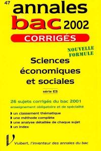 Sciences économiques et sociales : série ES