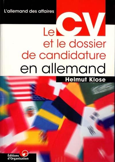 Le CV et le dossier de candidature en allemand