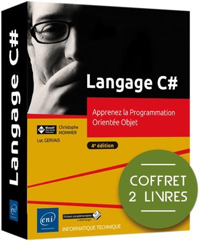 Langage C# : apprenez la programmation orientée objet : coffret de 2 livres