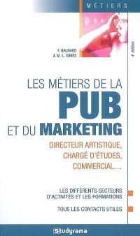 Les métiers de la pub et du marketing : directeur artistique, chargé d'études, commercial...