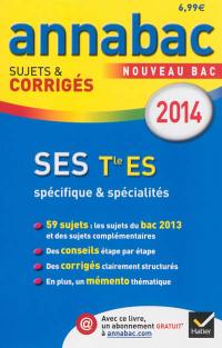 SES, terminale ES, spécifique & spécialités : nouveau bac 2014