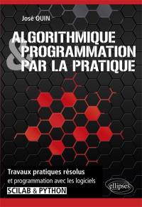 Algorithmique & programmation par la pratique : travaux pratiques résolus et programmation avec les logiciels Scilab & Python