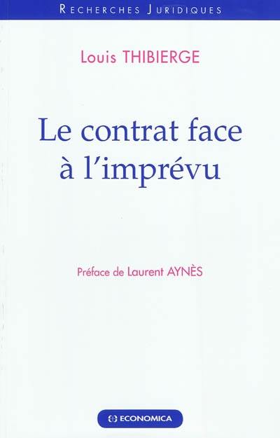 Le contrat face à l'imprévu