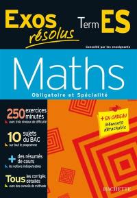 Maths, obligatoire et spécialité terminale ES