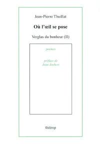 Ou l'oeil se pose : verglas du bonheur, II