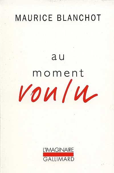 Au moment voulu