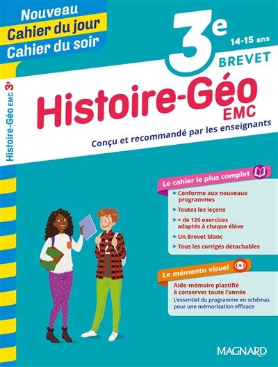 Histoire géo EMC 3e, 14-15 ans : brevet