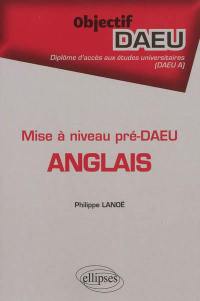 Anglais : mise à niveau pré-DAEU