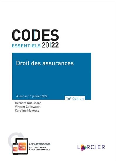 Droit des assurances 2022