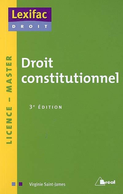 Droit constitutionnel : licence, master